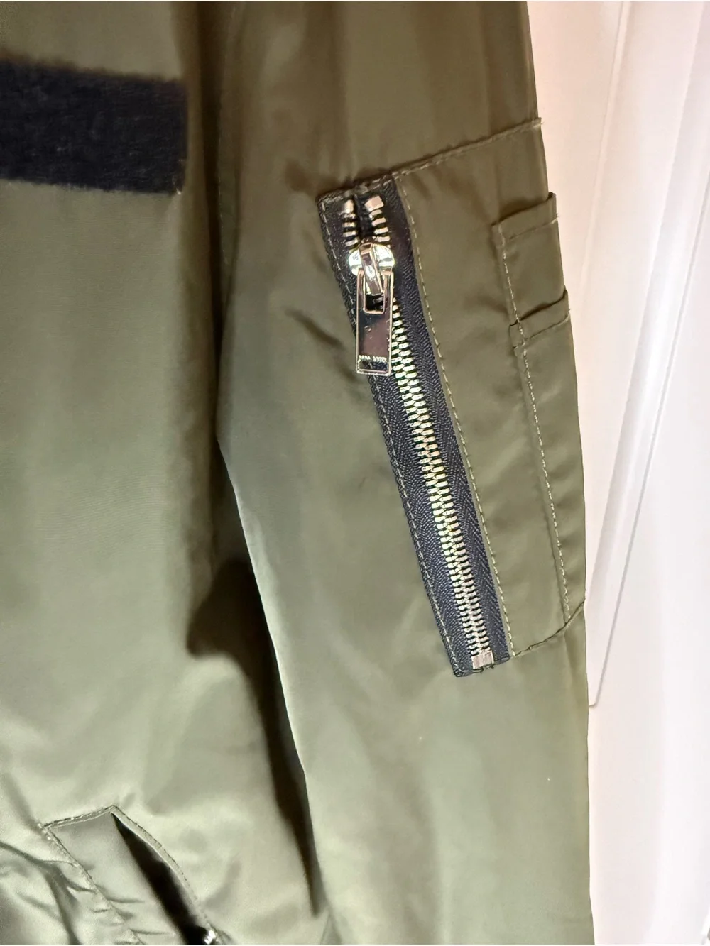 Zara Olive Green Bomber Jacket for Men‎ Sz L